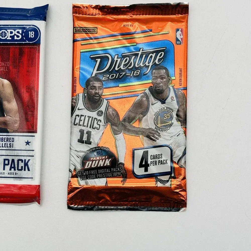 2 - 2017-18 Panini NBA Hoops Basketball Card Packs & 1 Prestige 2017 Basketball